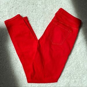 Pacsun Red Mid-Rise Ankle Jean Leggings